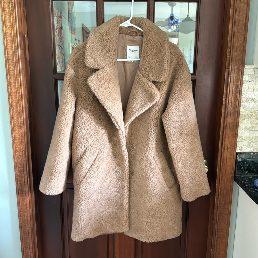 A&F teddy coat